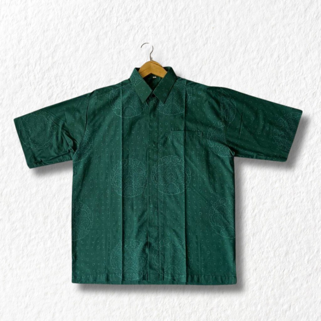 HEM KEMEJA PRIA BATIK SEKAR JEPARA HANDMADE KASUAL BASIC