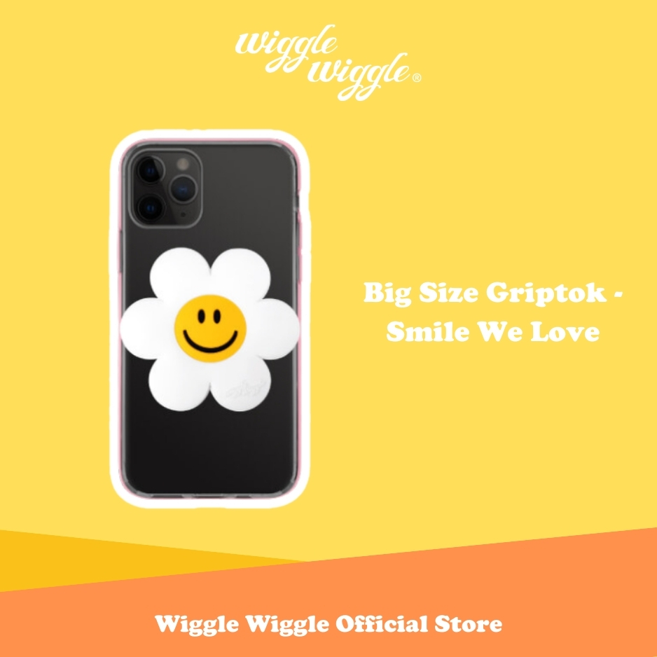 Wiggle Wiggle Big Size Griptok - Smile We Love Grip Tok Popsocket Hp Aesthetic