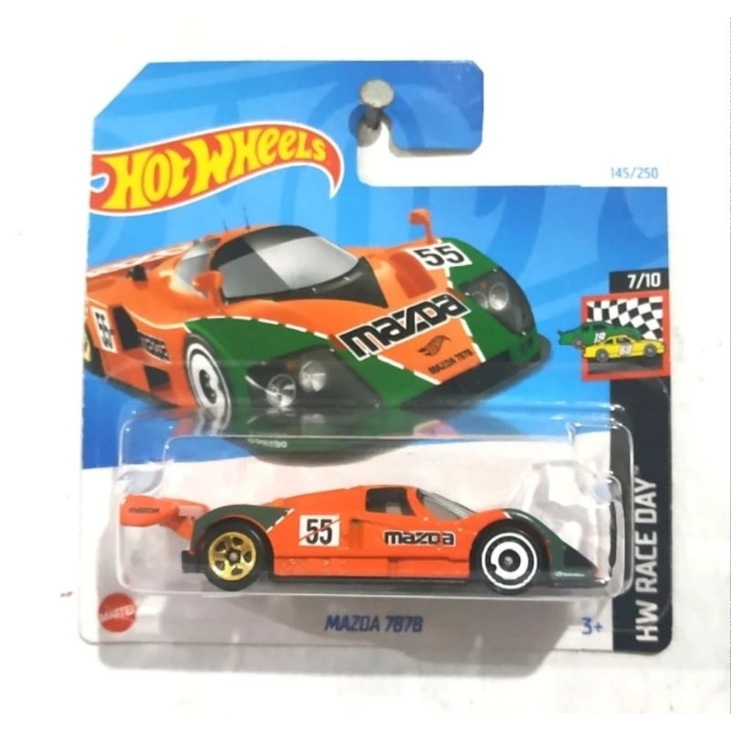 Hot Wheels Mazda 787B Orange Short Card