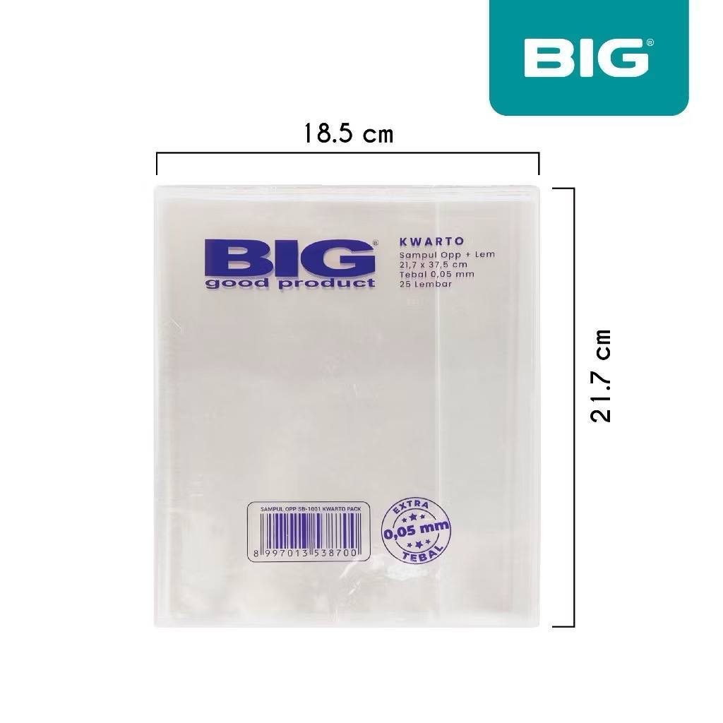 

Sampul Plastik KWARTO BIG Buku Tulis ukuran BIASA isi 25 pcs [ 1 PACK ]