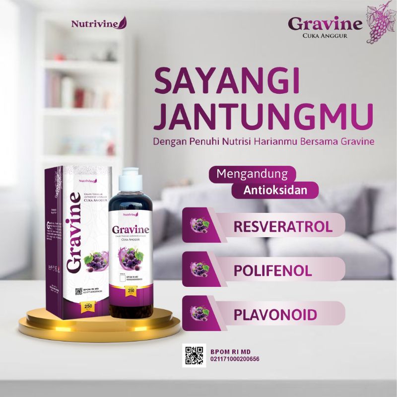 

GRAVINE - Minuman Cuka Anggur Meningkatkan Daya Tahan Tubuh / Imun Terjaga / Jaga Kesehatan