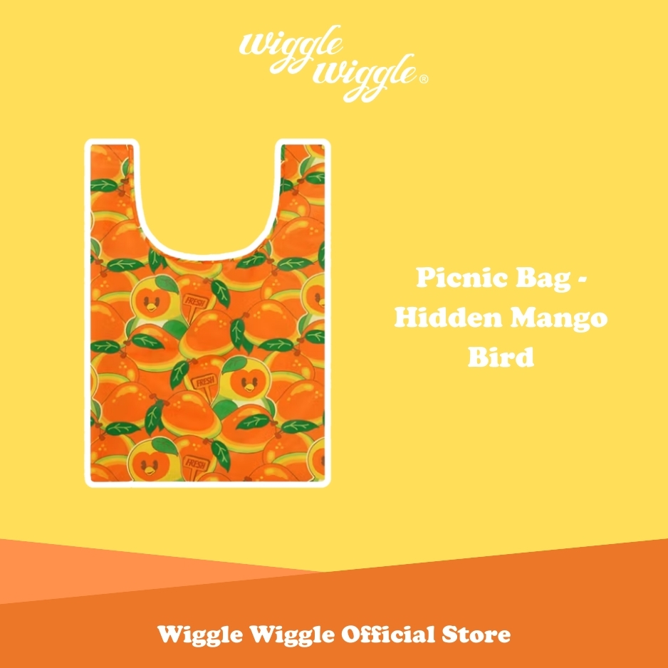 Wiggle Wiggle Picnic Bag - Hidden Mango Bird Tas Belanja Serbaguna