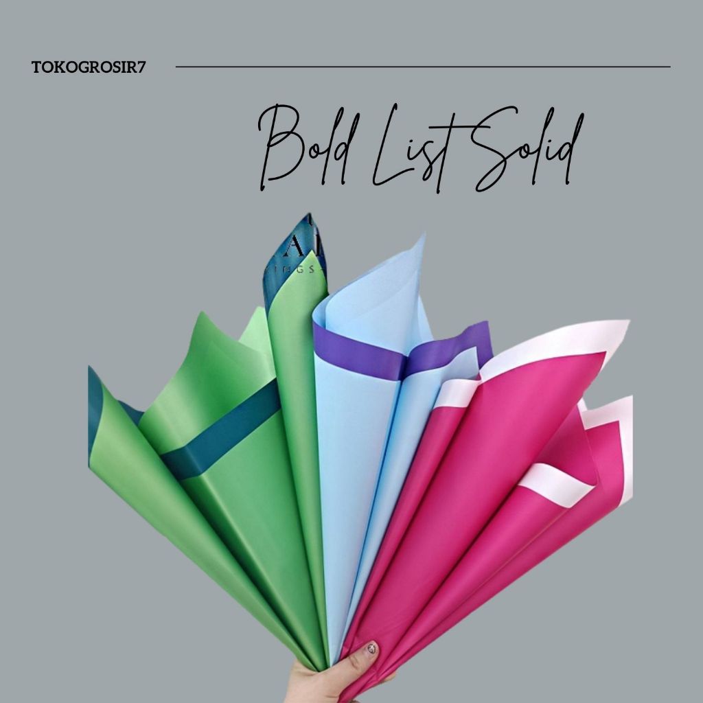 

KERTAS BUKET BOLD GOLD LINE SOLID DOUBLE FRAME UK 58X58WRAPPING PAPER FLOWER GOLD LINE WATERPROOF