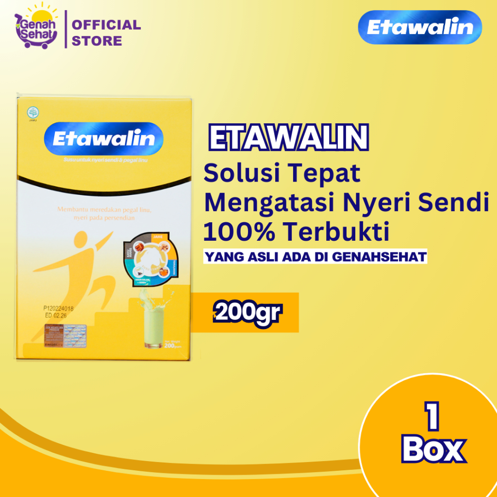 

Etawalin Susu Kambing Atasi Nyeri Sendi Dan Asam Urat Original 1 Box