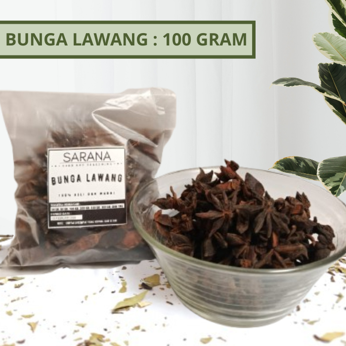 

Bunga Lawang Kering Asli / Pekak 100gr / Star Anise / Rempah