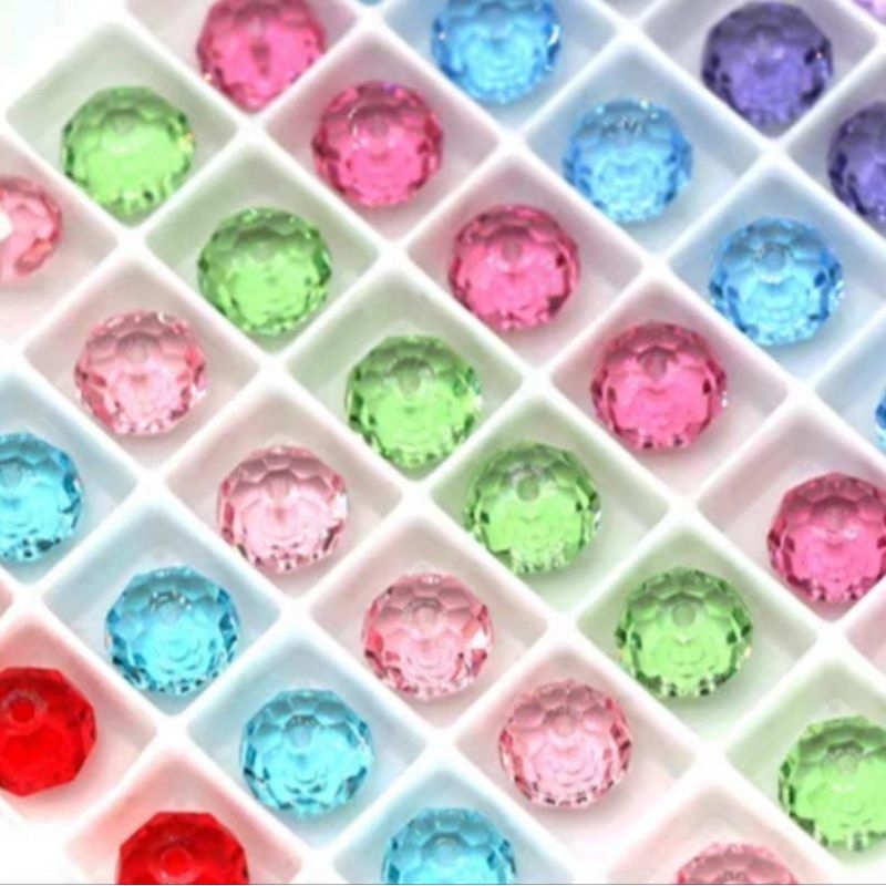 Grosir 72pcs Bapao 8mm A5 Crystal Beads Ceko Kristal AAAAA Swarovski Crystal Monte mote diy ronce ma