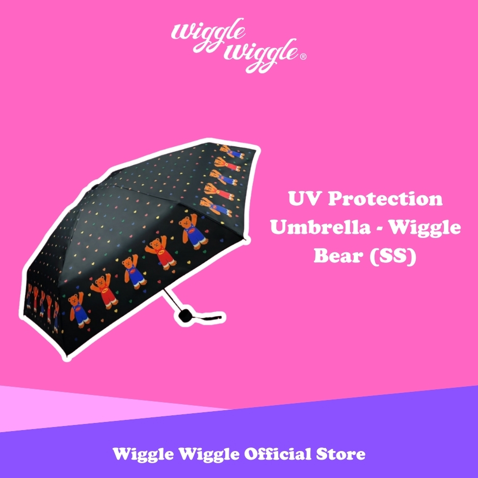 Wiggle Wiggle UV Protection Umbrella - Wiggle Bear (SS) Payung Motif Cantik Korea