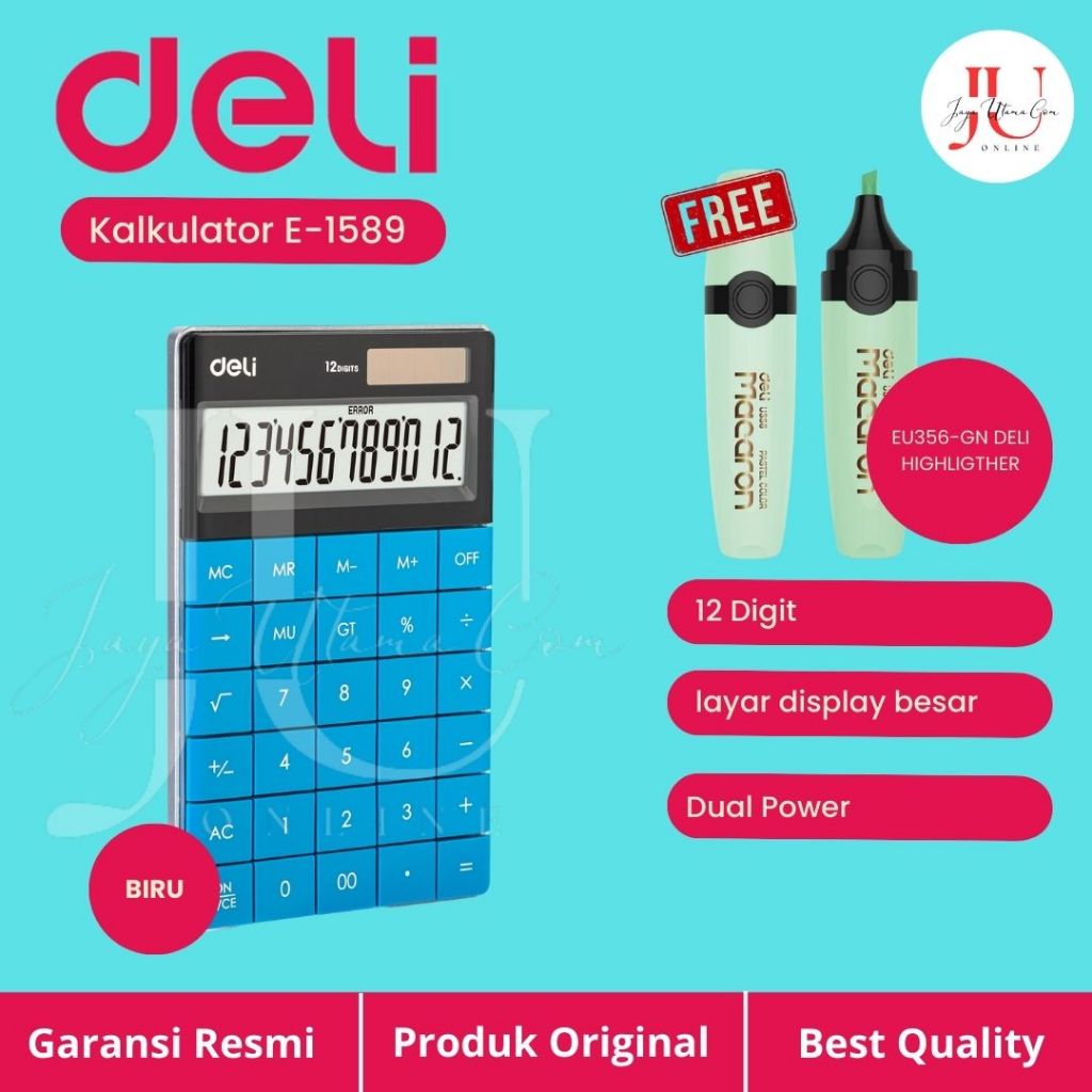 

Deli E1589 Calculator Modern Calculator 12 Digit Original