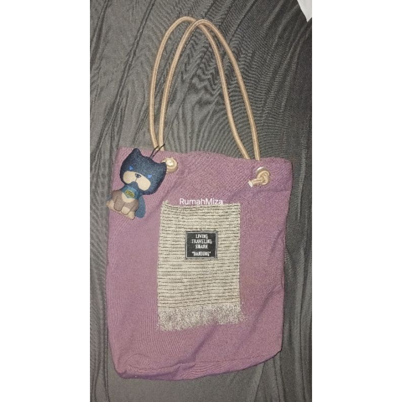 TAS TOTE BAG CEWEK PRELOVED MADE IN BANDUNG
