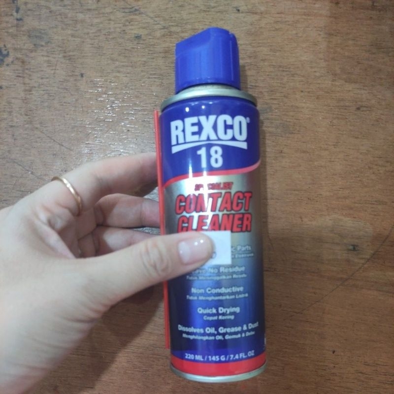 rexco 18 contact cleaner / pelumas contact cleaner rexco 18 220ml / minyak pelumas