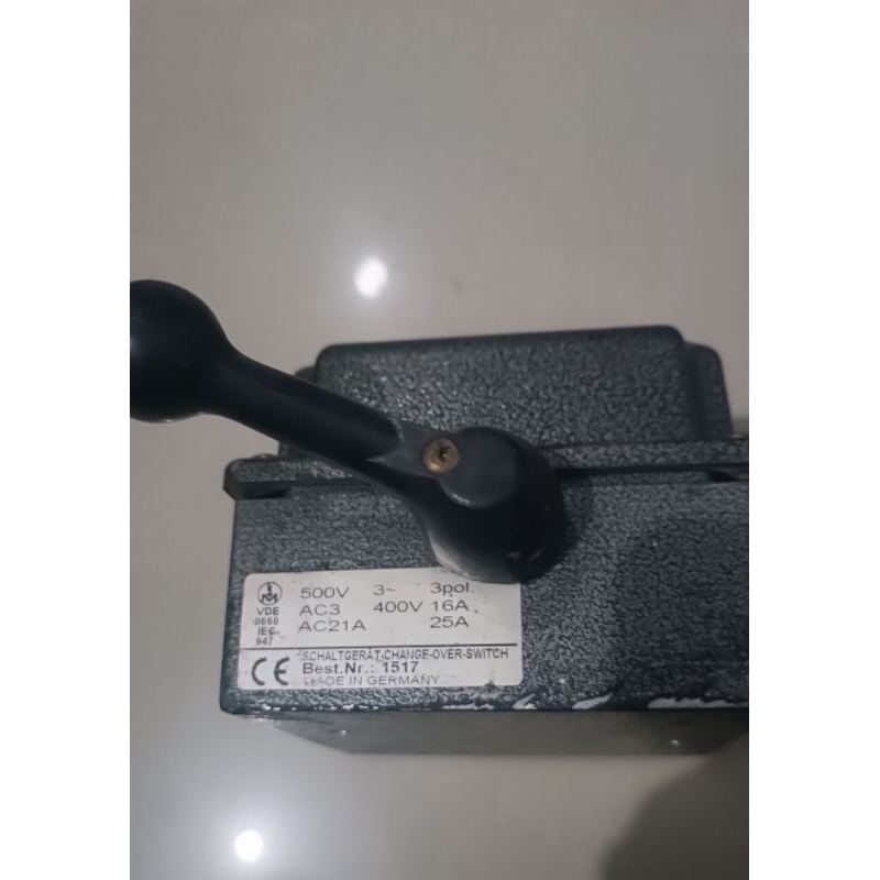 Ohm Saklar 25A SCHALTGERAT Change Over Switch GERMANY