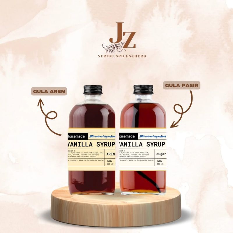 

VANILLA SYRUP ORGANIK 500ML VANILLA SYRUP AREN DAN GULA PASIR