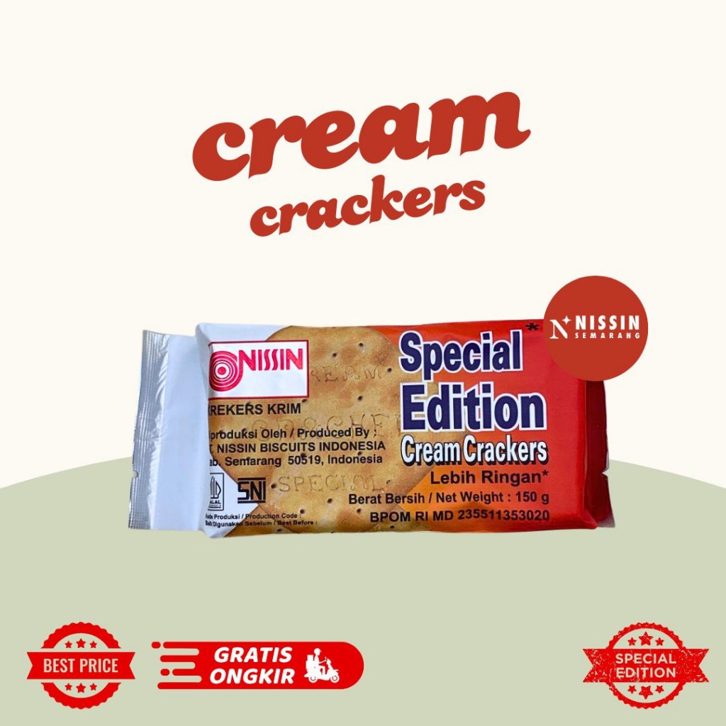 

Biskuit Nissin Cream Crackers Special Edition 150gr
