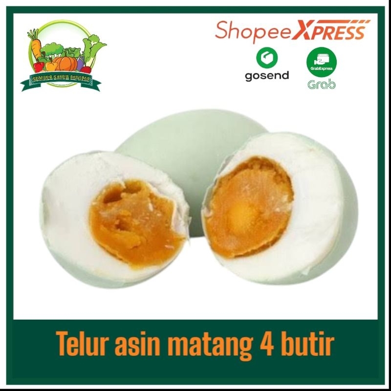 

Telur asin 1 pack isi 4 butir - KIRIM INSTAN