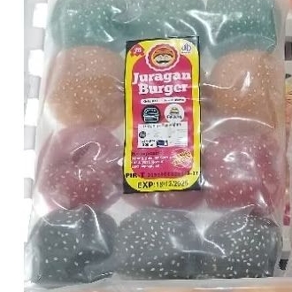 

juragan burger (roti burger warna-warni)