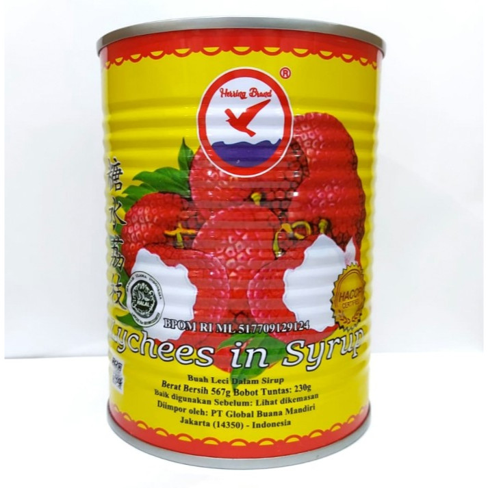 

Herring Brand Lychee In Syrup / Herring Brand Leci Kaleng - 567 Gr