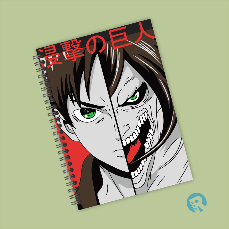 

Ringbook Softcover A5 Buku Catatan Garis/Polos ATTATK ON TITAN PART2