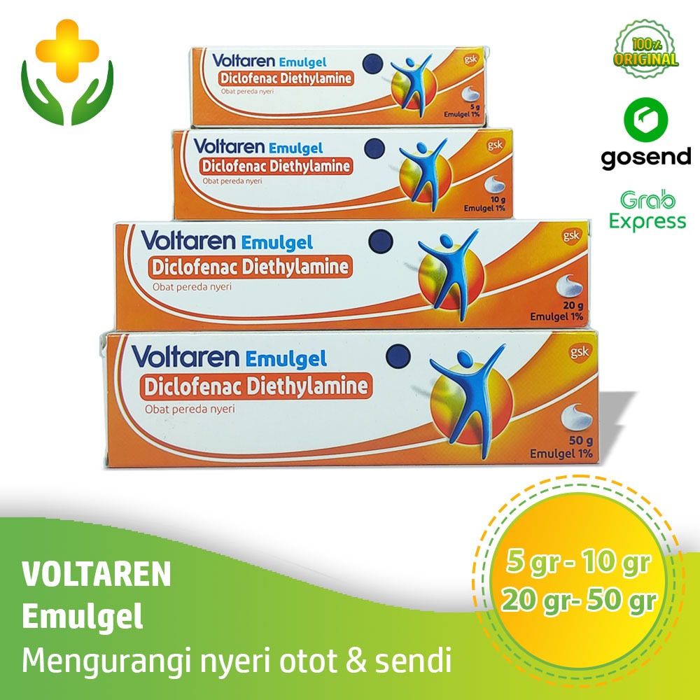Voltaren Emulgel 5 gr 10 gr 20 gr 50 gr - Pereda Nyeri Otot Reumatik | Voltaren Gel