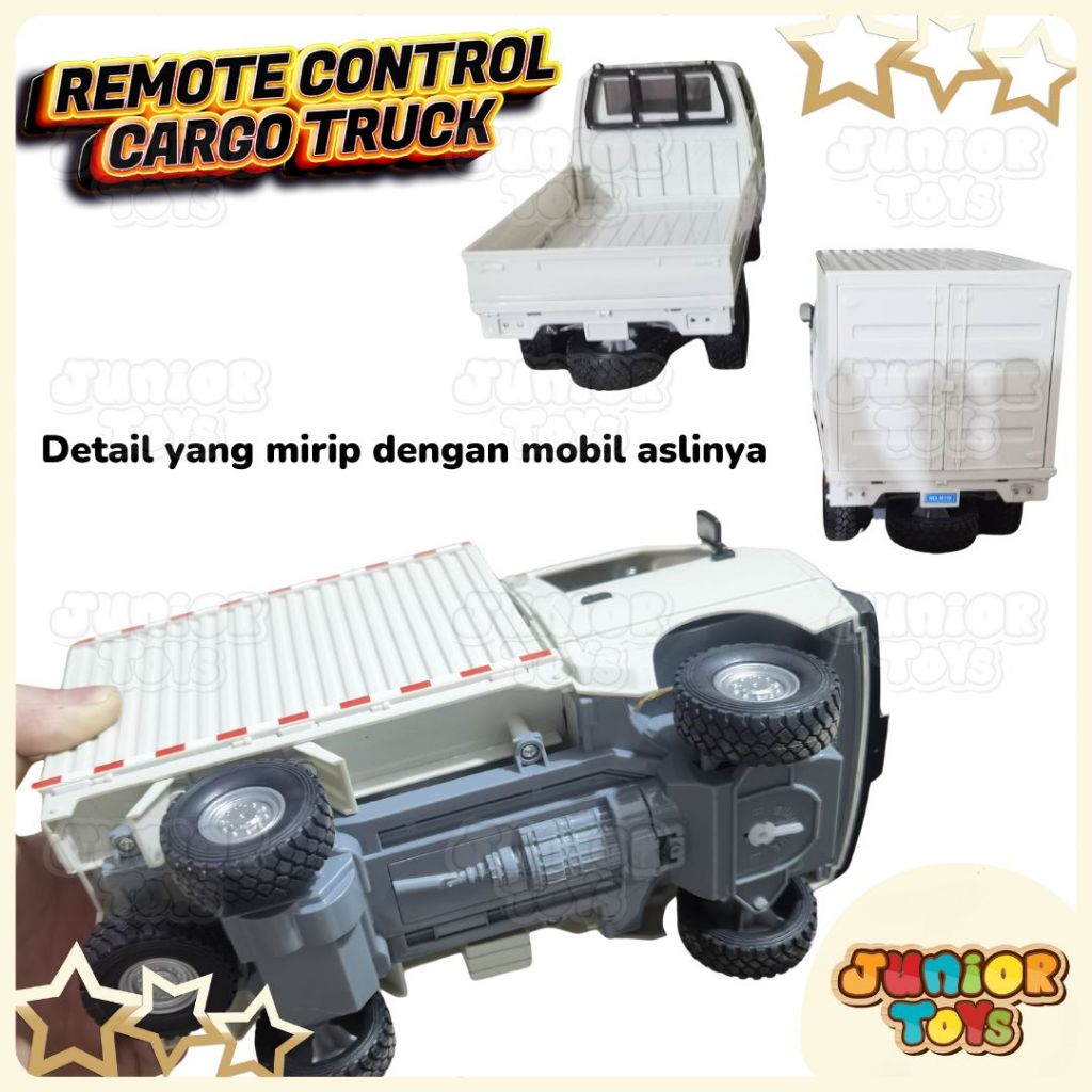 HOT DEALS Mobil Remote Control RC Pick Up Box Cargo Truck Miniatur Carry APV Mainan RC Mobilan Truk