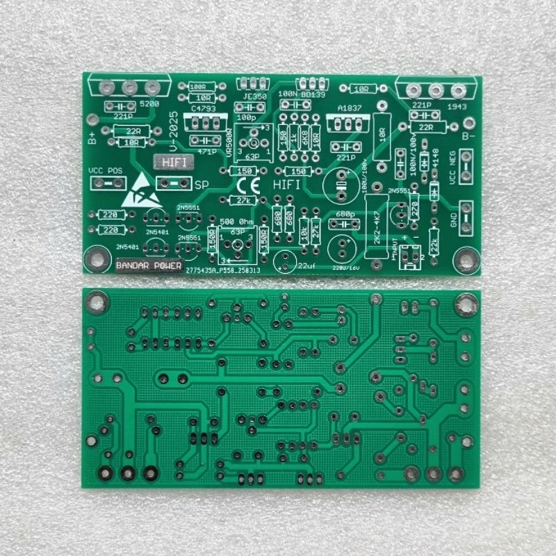 PCB Power OCL Double Layer HI-FI Super Clarity Sound Amplifier