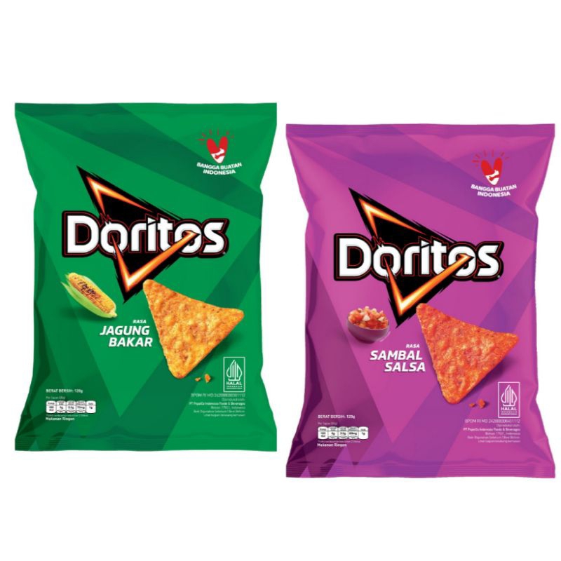 

Doritos snack Tortilla Roasted Corn jagung bakar sambal salsa