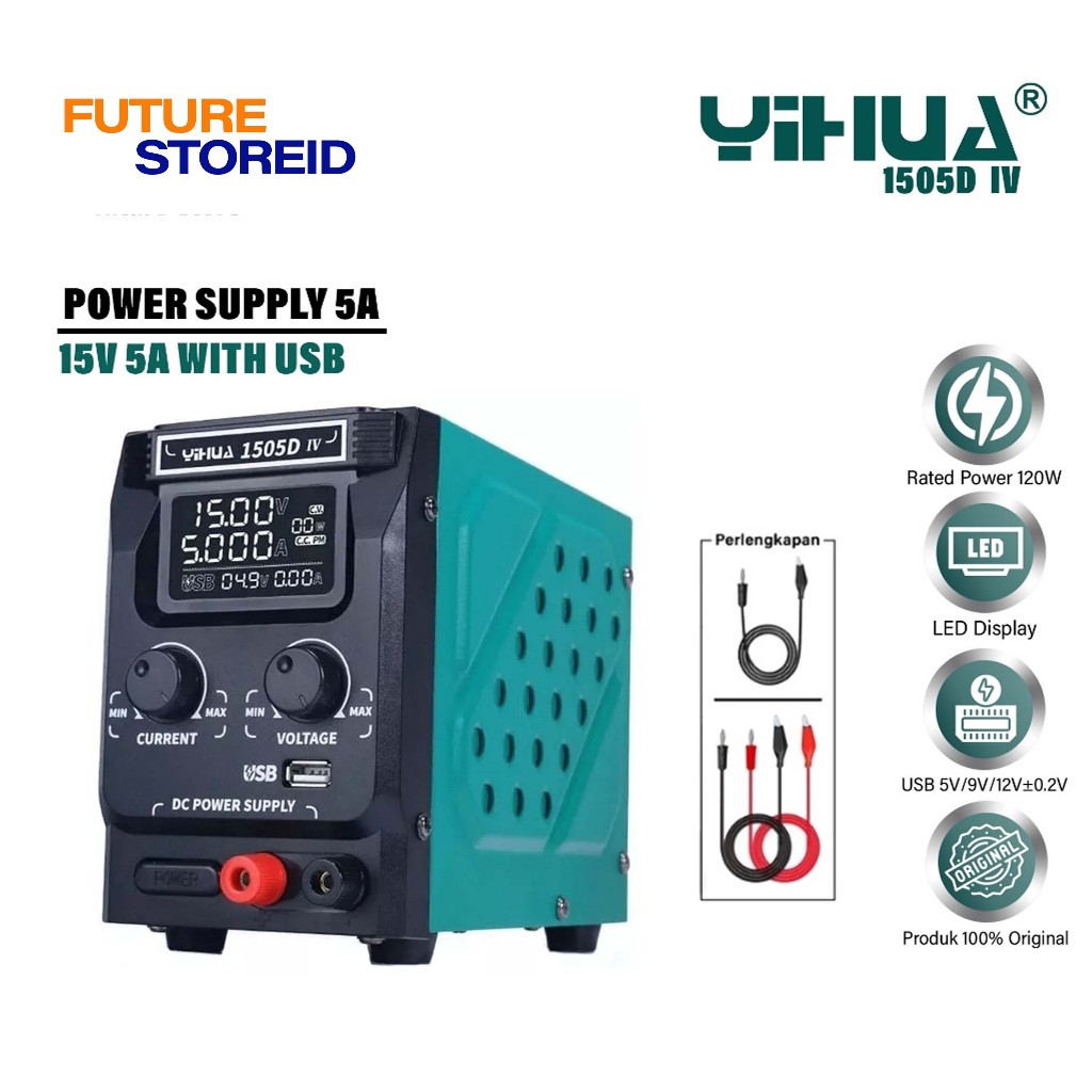 YIHUA 1505D-IV POWER SUPPLY WITH USB FAST CHARGER INTERFACE ORIGINAL