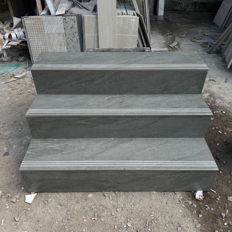 Granit Tangga Costum Ukuran / Niro Dark Grey / Matt