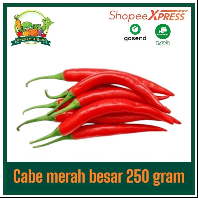 

Cabe cabai merah besar / TW Merah 250 gram - KIRIM INSTAN