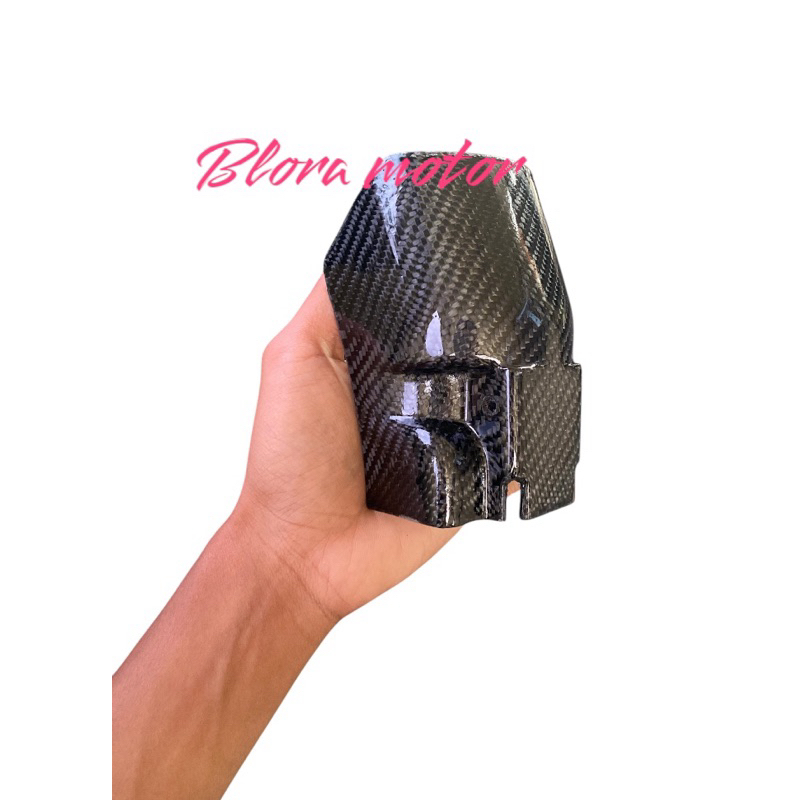cover shock belakang ninja rr carbon infusion real carbon