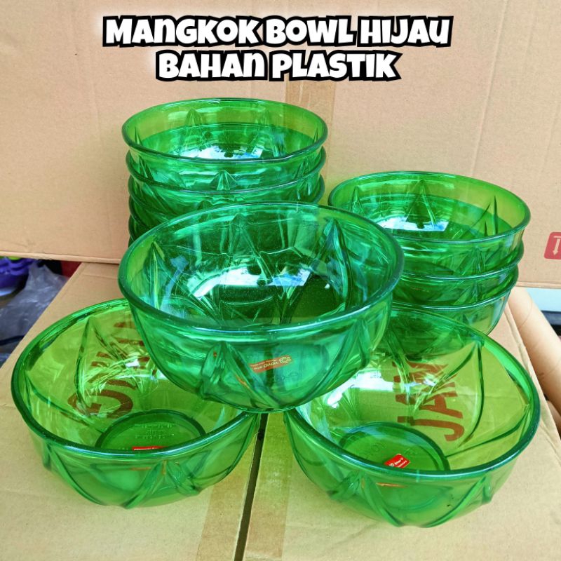 3 pcs mangkuk viral bening mangkuk plastik bowl