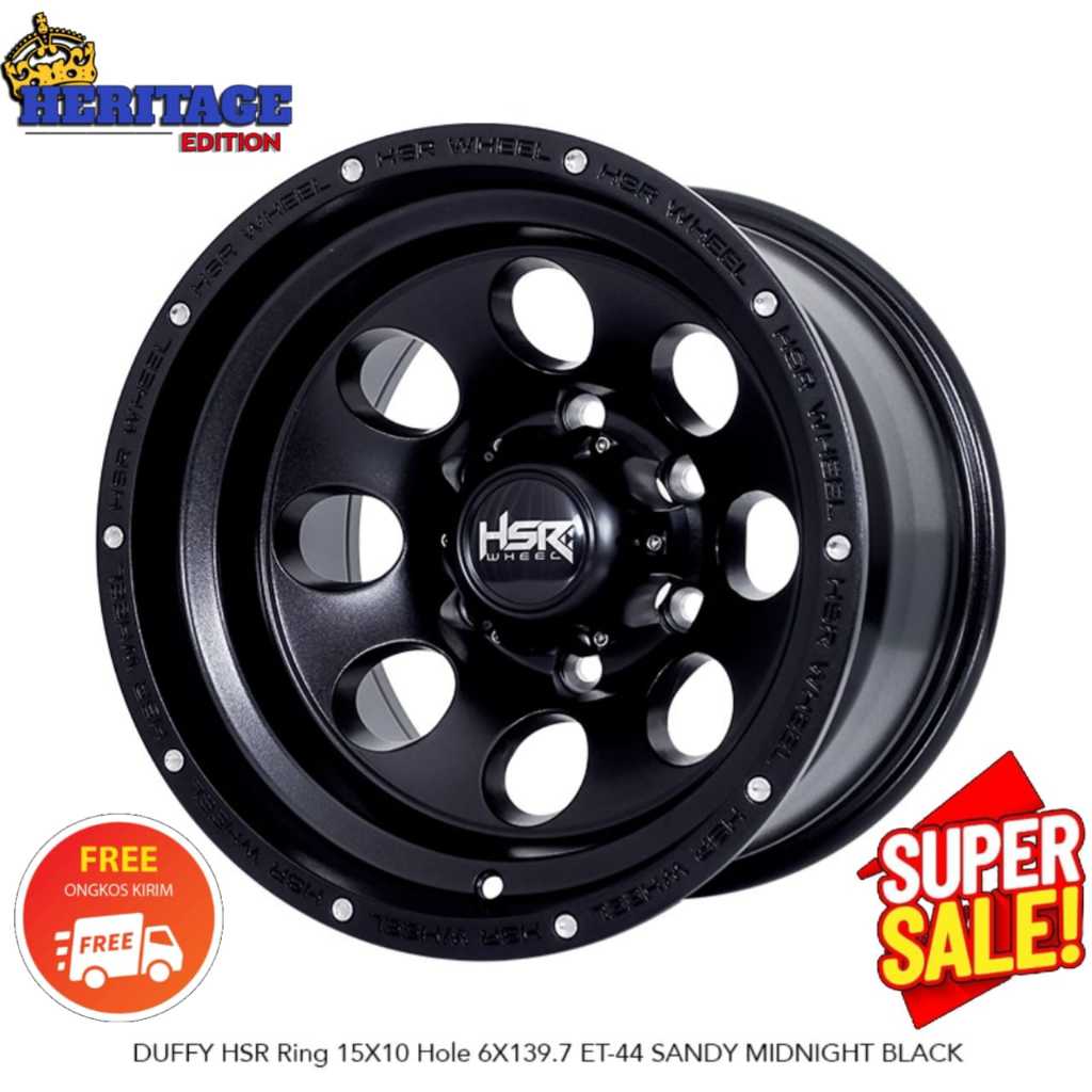 Velg mobil pajero fortuner hilux triton ranger mux murah ring 15 velg hsr wheel duffy manado