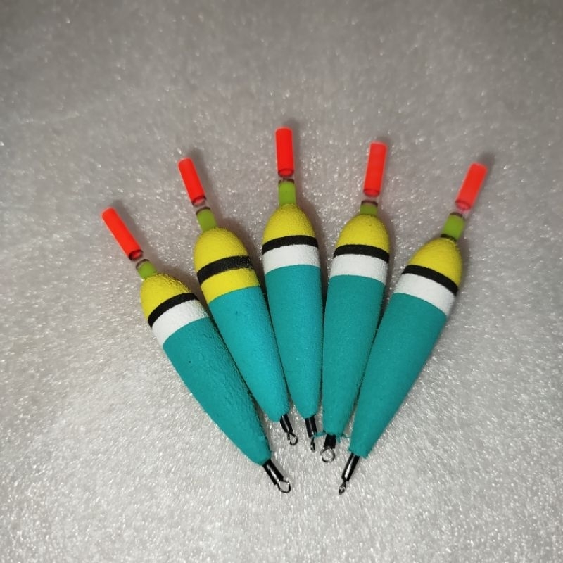 Pelampung Pancing Busa Spon, Warna Hijau Kuning | Kumbul Pancing