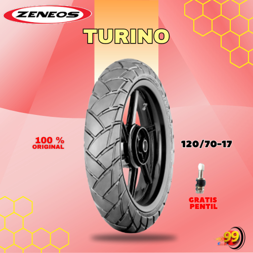 Ban Motor Adventure Touring Zeneos Turino 120/70 Ring 17 Tubeless
