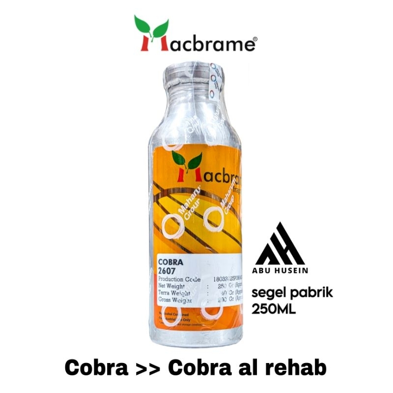 COBRA 250ML PRODUK MACBRAME SEGEL PABRIK (untuk keterangan baca deskripsi produk)