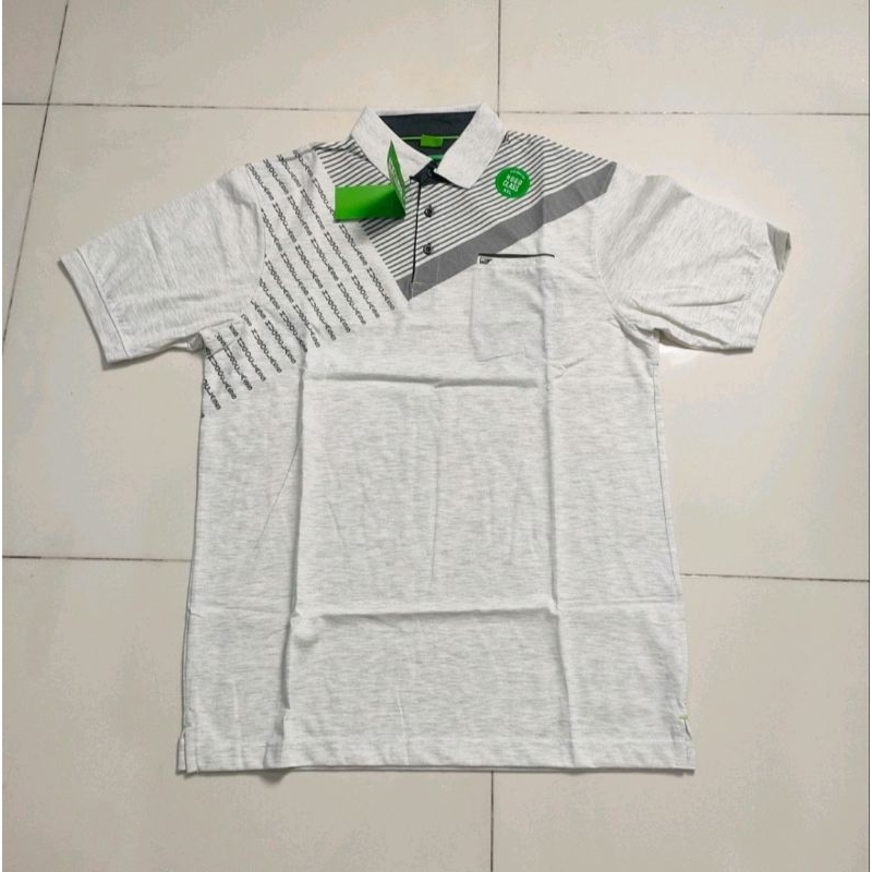 kaos kerah laki laki premium hugo class size XXL
