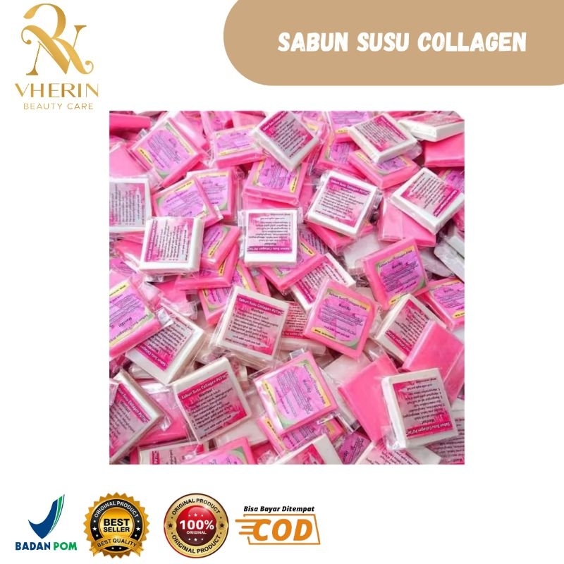[BISA COD] [1 LUSIN] Sabun Susu Collagen untuk Pemutih badan