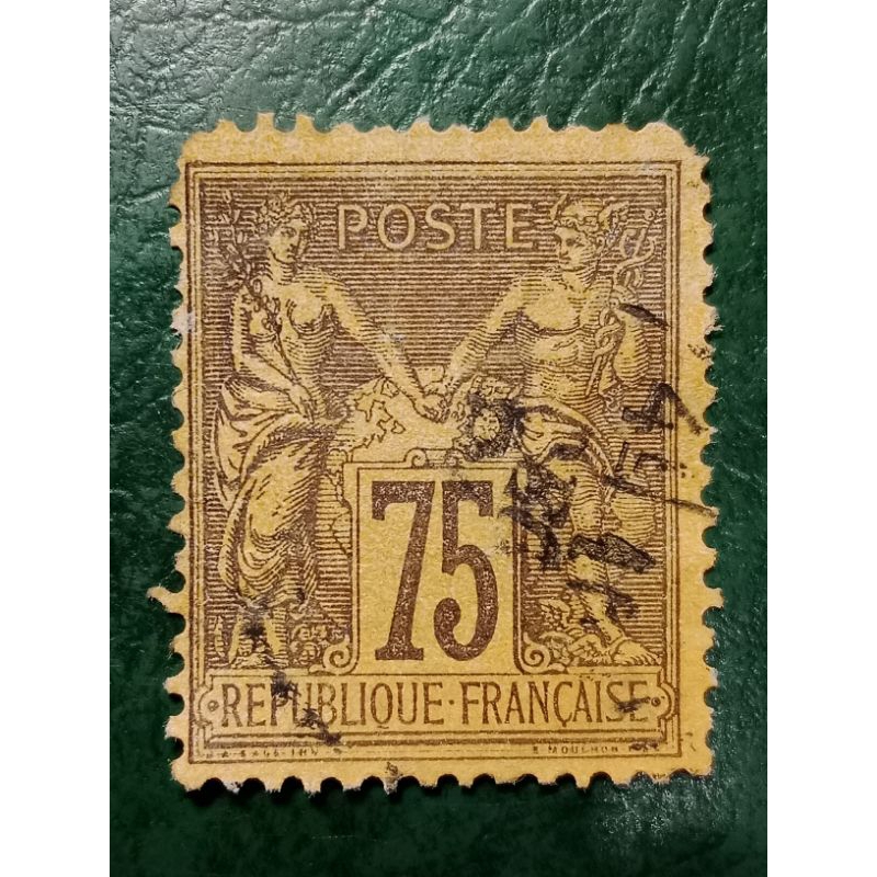

Prangko Perancis 75 C tahun 1877-1900 USED