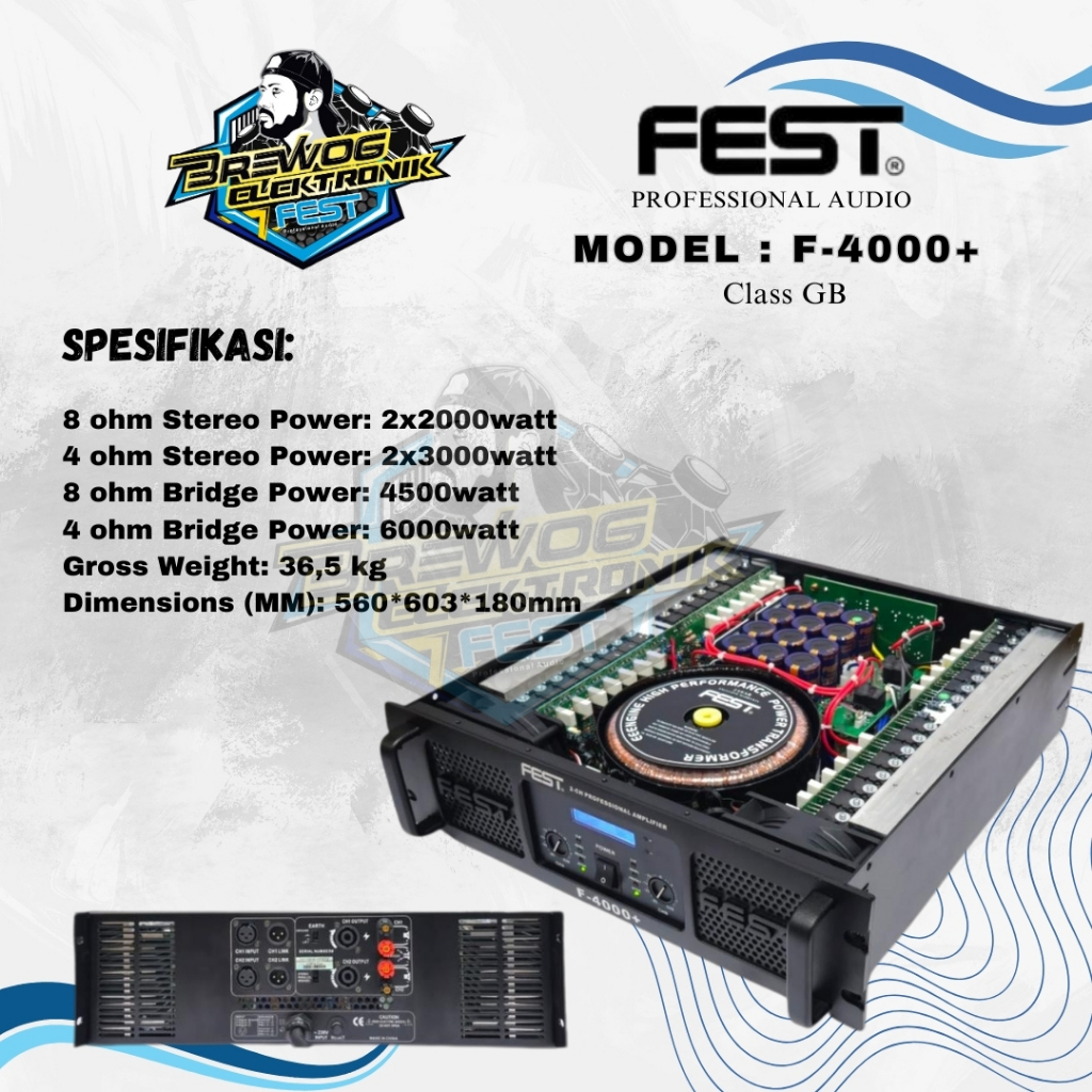 Power amplifier FEST F-4000+