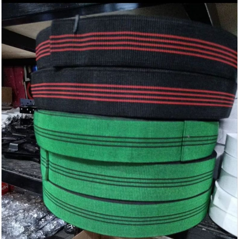 WEBING SOFA/KARET KURSI/KARET SOFA/TALI KASUR WEBBING/WEBBING HIJAU