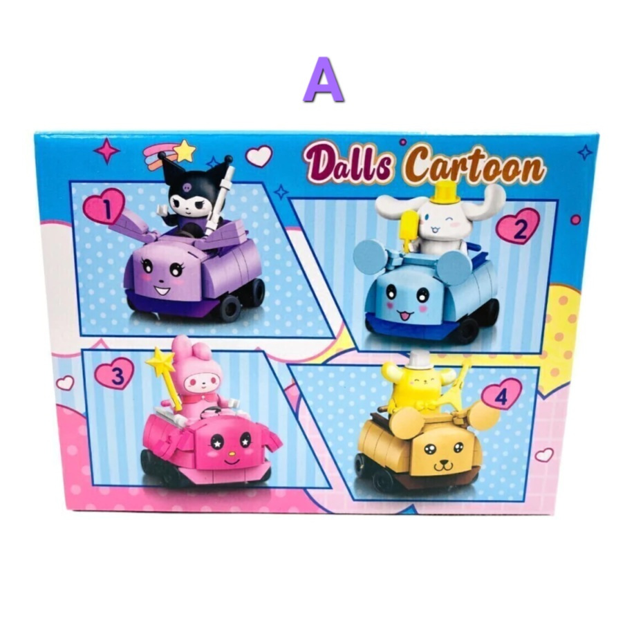 [ BISA COD ] LEGO SANRIO CHARACTER JAPAN SET (Amusement Park Bricks Kuromi Miniatur Cinnamoroll Bone
