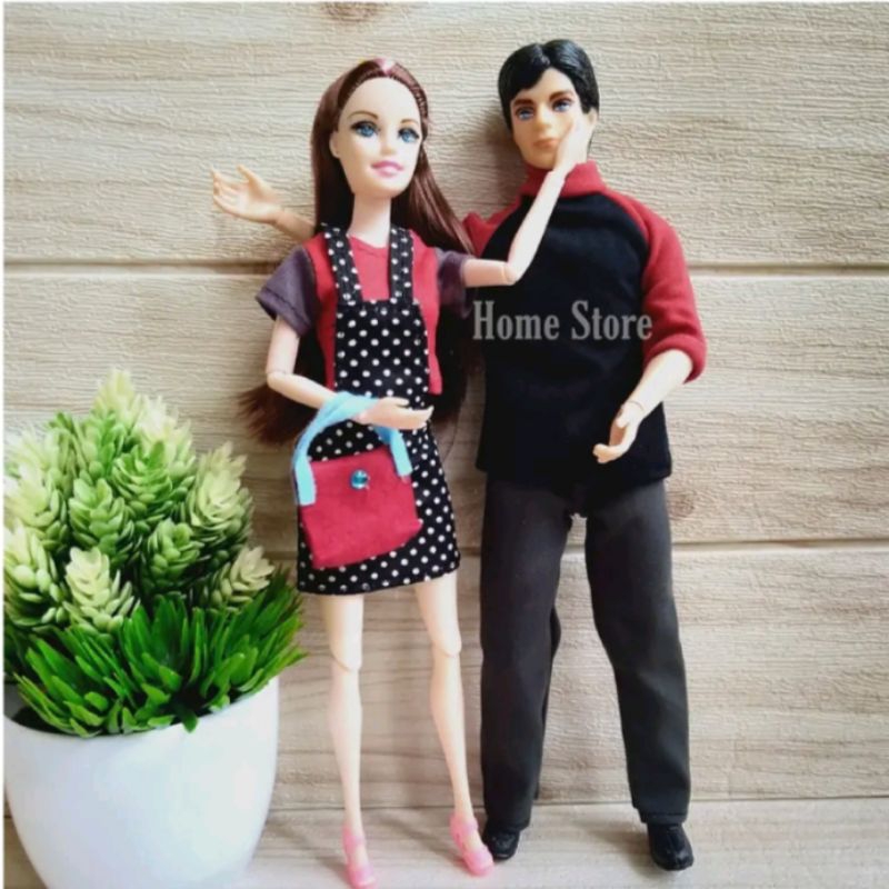 terbaru boneka ken +boneka tekuk + sepatu ken karet