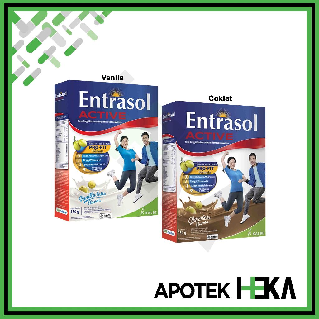 

Entrasol Active 150 g - Susu Tinggi Kalsium [BOGOR]