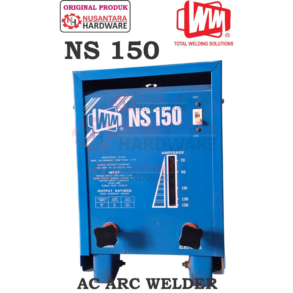 ac arc welding wim ns 150, mesin las wim ns 150, travo las wim ns 150, mesin las busur,mesin las sti