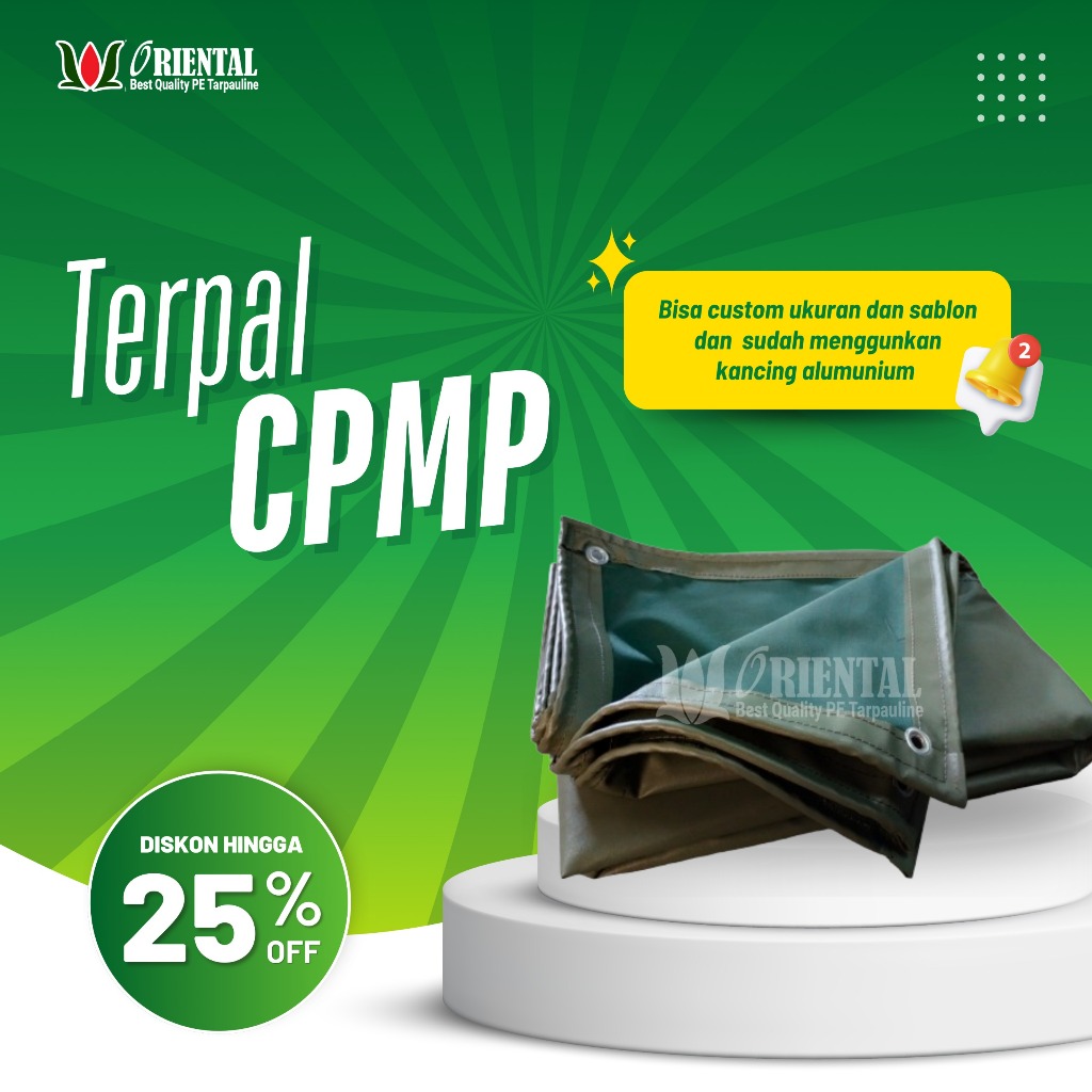 Terpal kain CPMP meteran | Terpal kain CPMP per meter Terpal militer