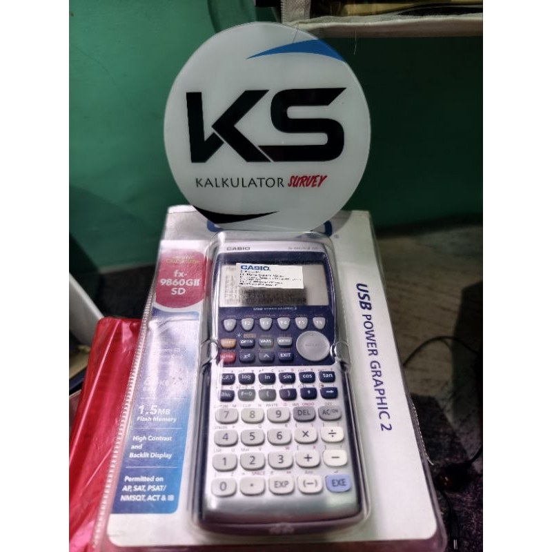 

kalkulator Casio FX 9860 giisd fullset mulus