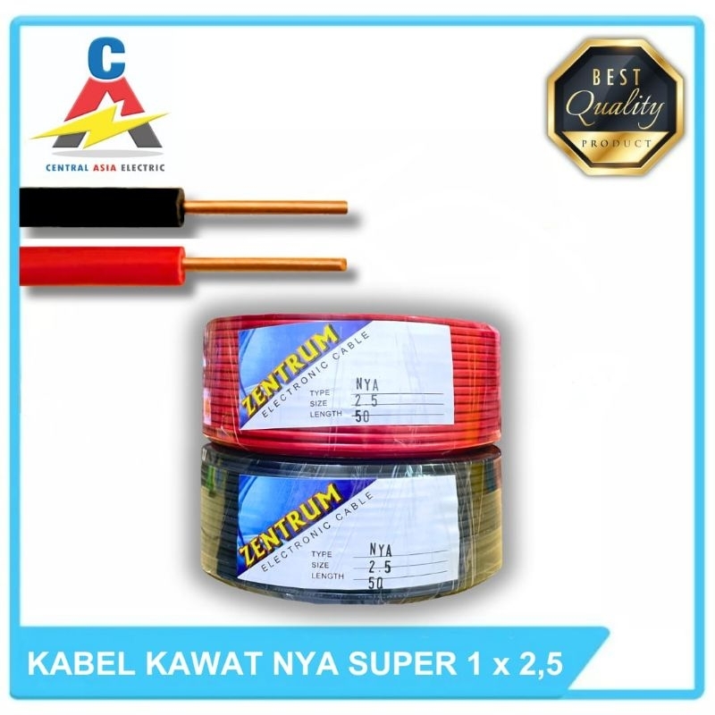 Kabel Listrik Kawat NYA Super 1 x 2.5 (43 Meter) Kawat Besar
