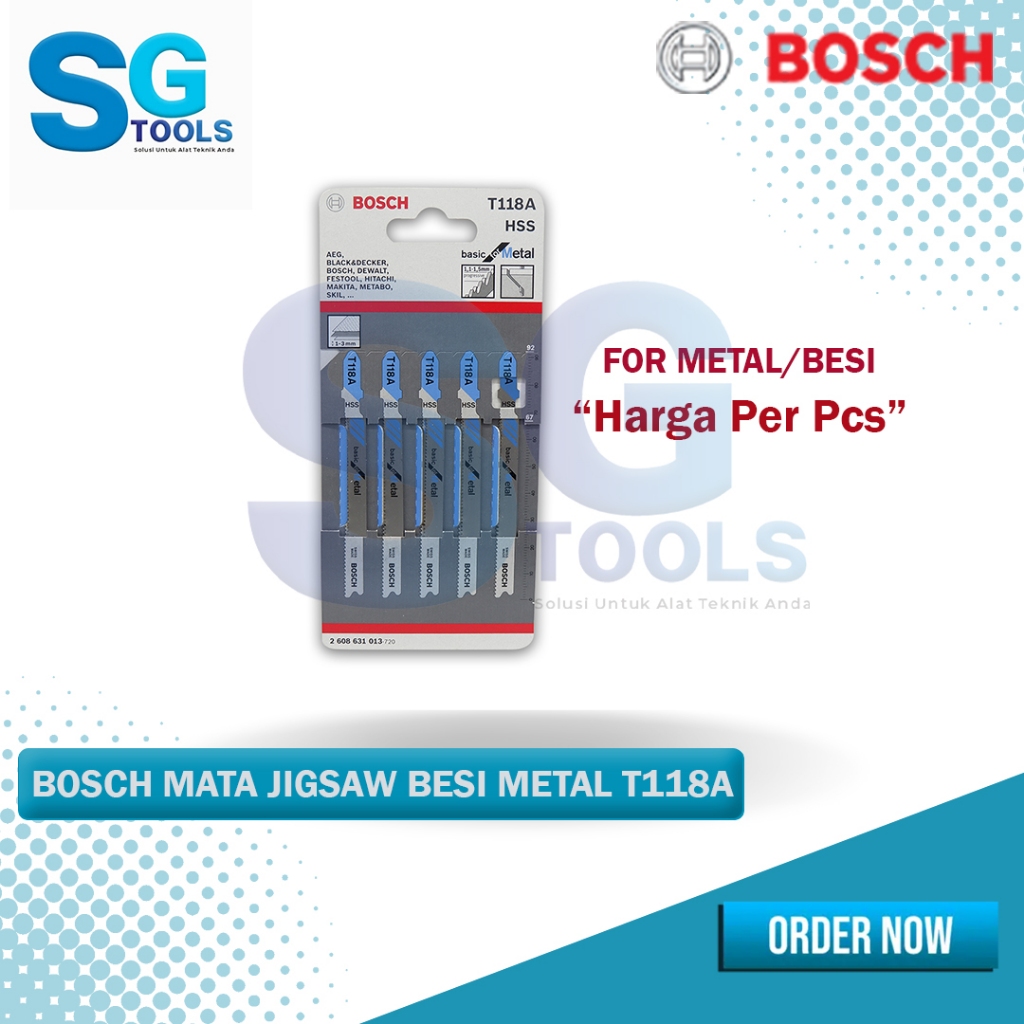 Bosch T118A mata jigsaw untuk besi -mata gergaji besi jigsaw blade for metal T118A
