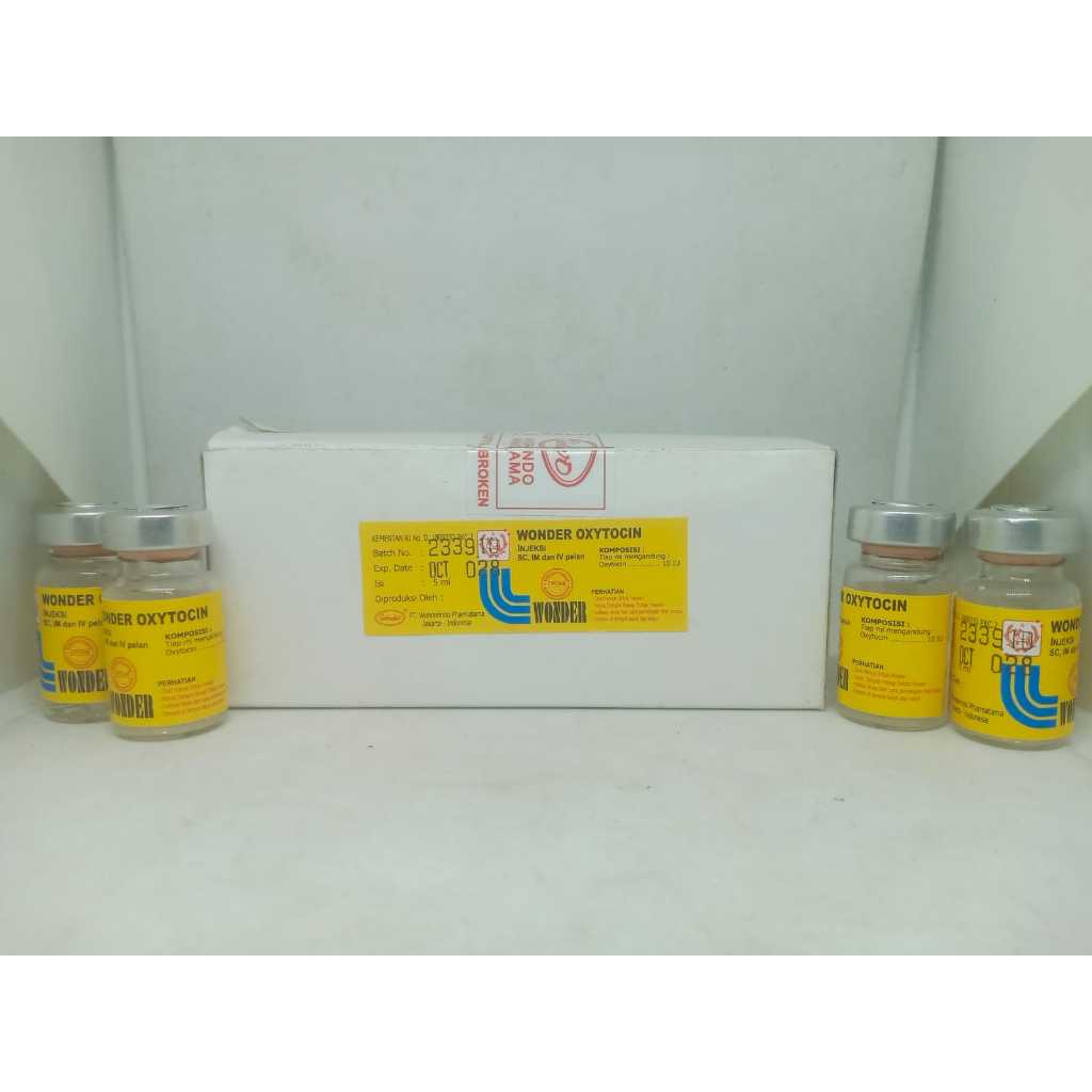 oxytocin injeksi produk wonder kemasan botol kaca @ 5 ml