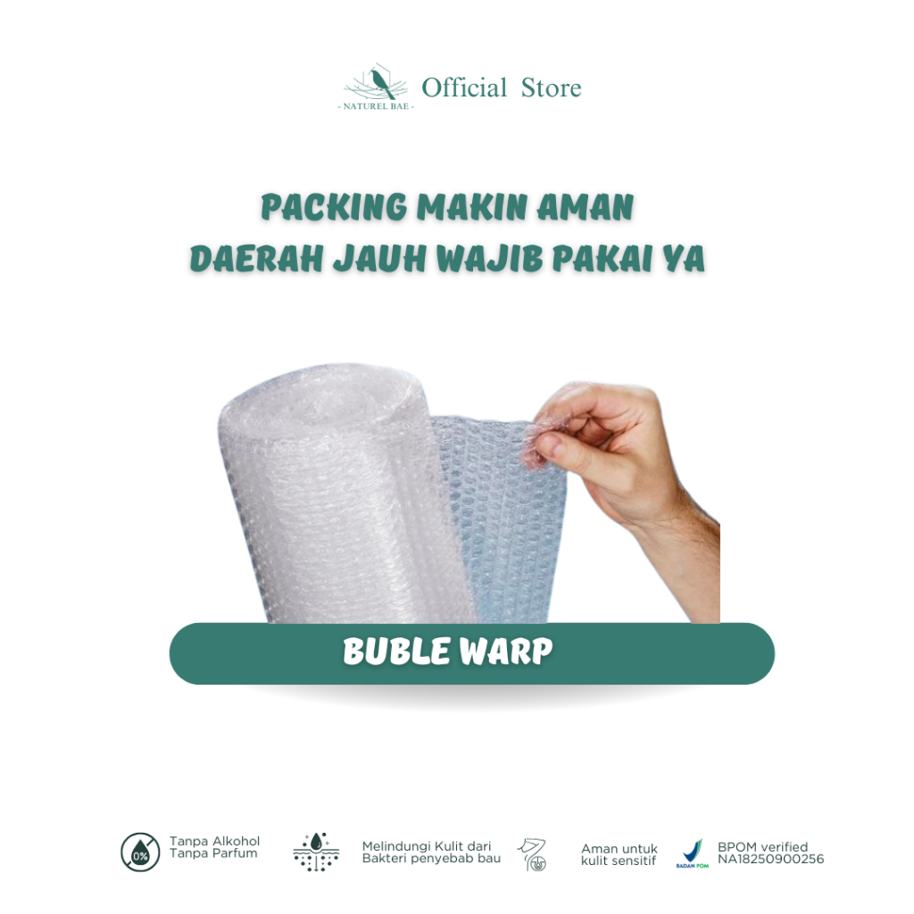 

Naturel Bae Bubble Warp Extra Tambahan Packing Bungkus Paket