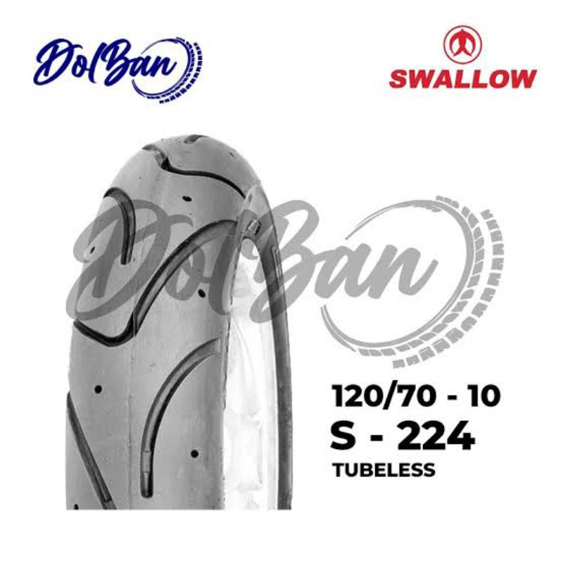 Ban Luar Swallow Vespa Ukuran 120/70-10 SC103 S224